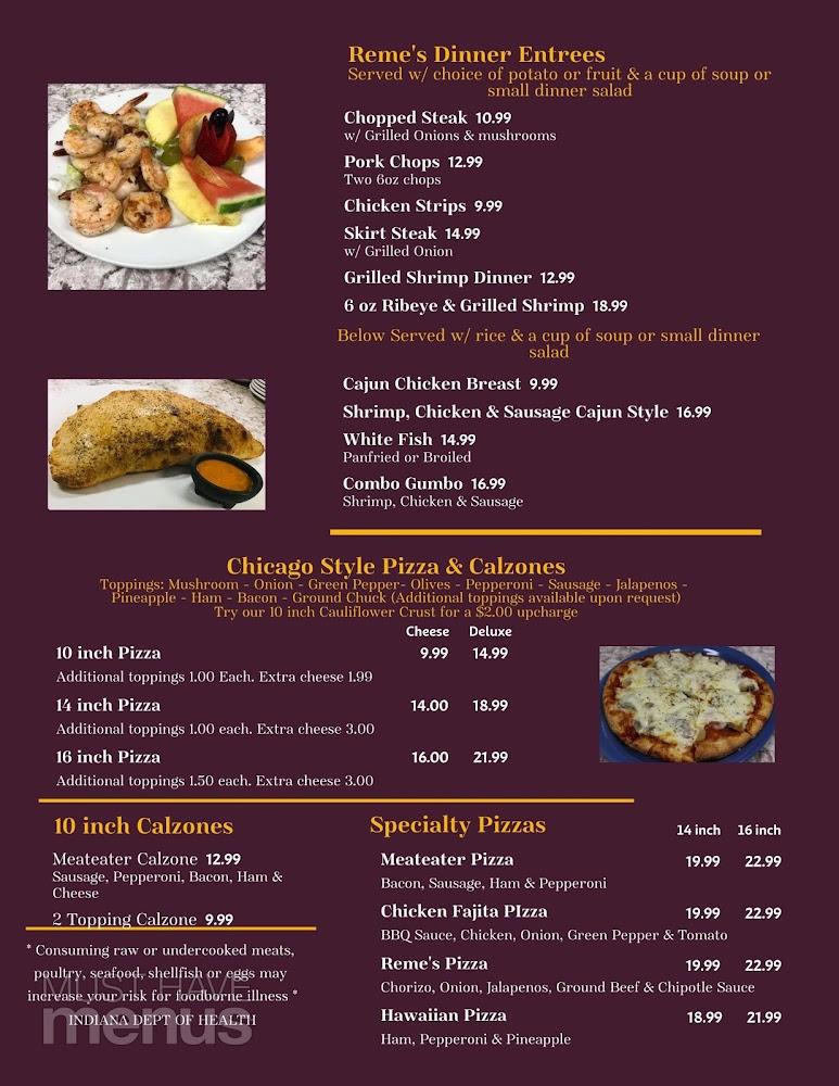 Reme's Restaurant Menu image 4